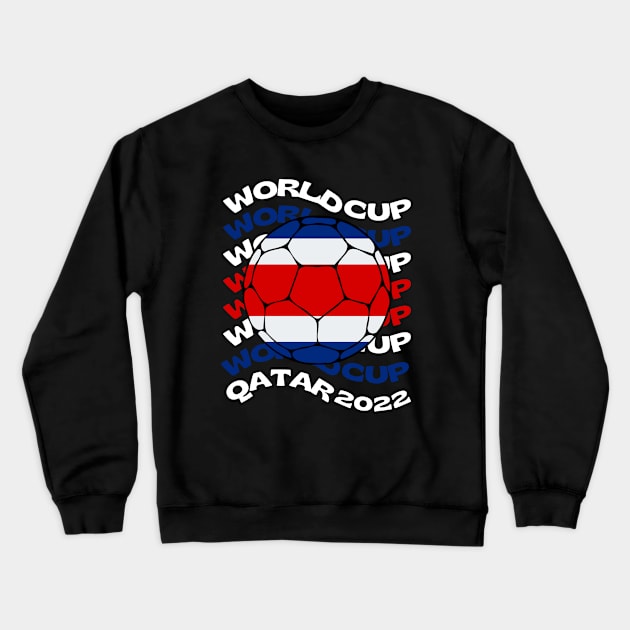 Costa Rica World Cup Crewneck Sweatshirt by footballomatic